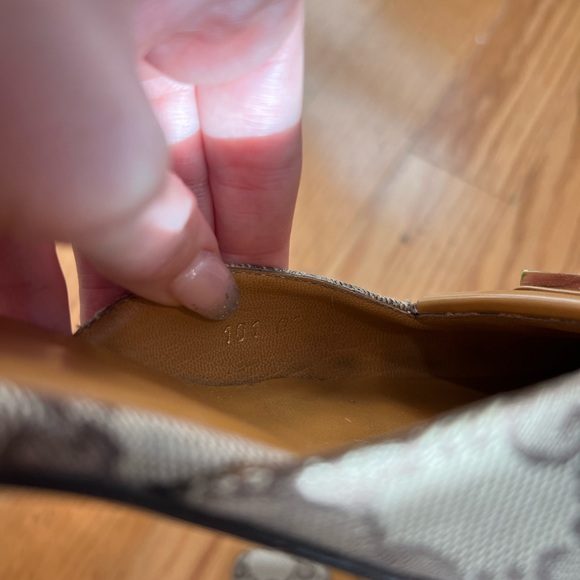 Gucci Brown Monogram Logo Mules - Picture 6 of 8